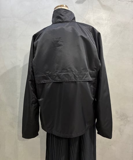 90's NIKE Stand Collar Nylon Zipup Jacket BK