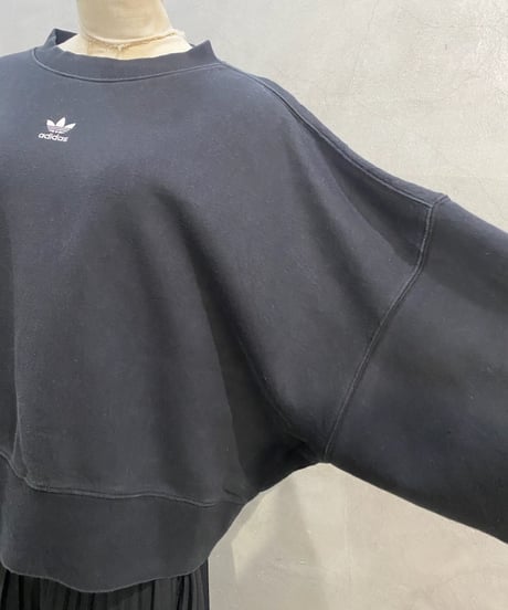 adidas One Point Logo Dolman Sleeve Sweat BK