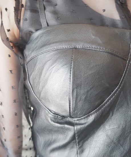 Leather Bustier BK