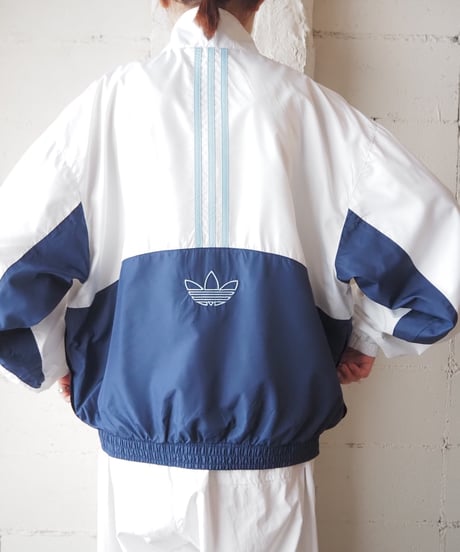 adidas Stand Collar Nylon Jacket LBLWHNV