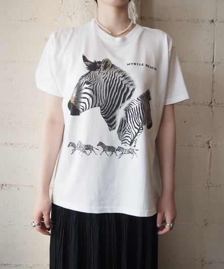 Zebra Print Tee WH