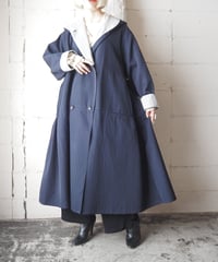 1990's Y's Tiered  Back Hooded Coat NV