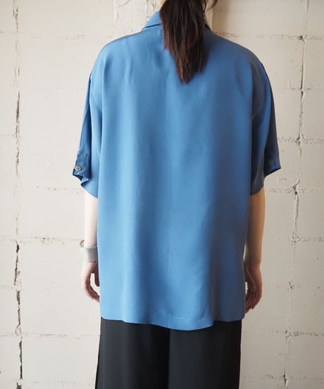 1990's S/S Silk Shirt BL