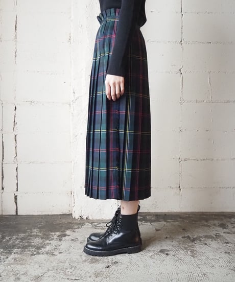 Plaid Pleated Skirt NVGN
