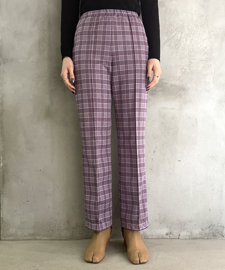 Check Pattern Easy Pants PUR