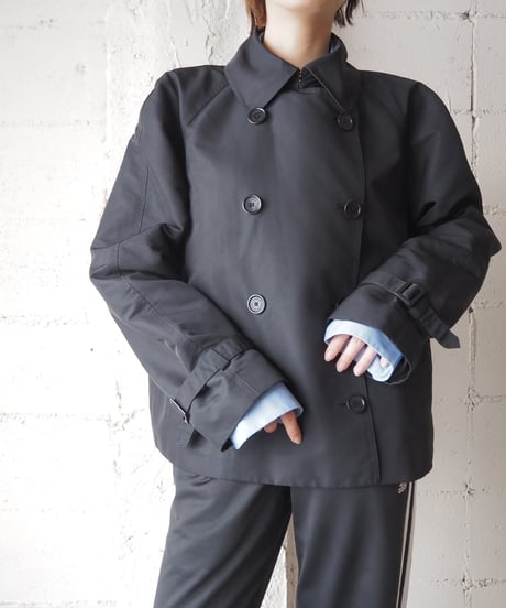 LAUREN Short Trench Jacket BK
