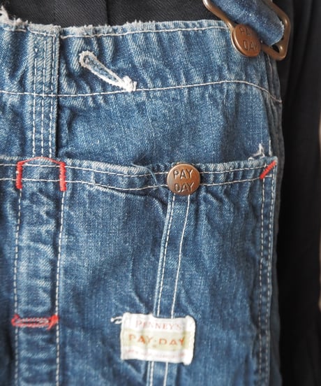 1950's Vintage PAYDAY Denim Overall NV