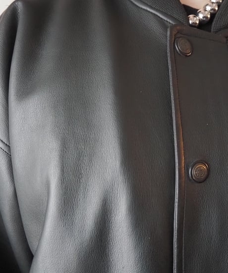WAMKIM USA Leather Flight Jacket BK