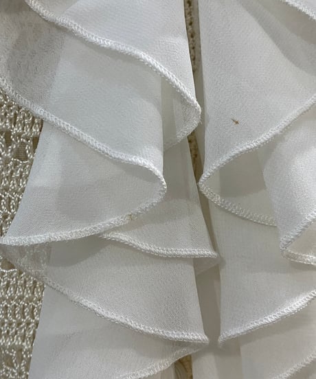 Ruffle Frill×Crochet N/S Tops IV
