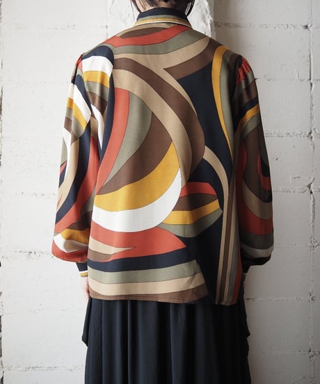 Multi Color Pattern Blouse BRKA