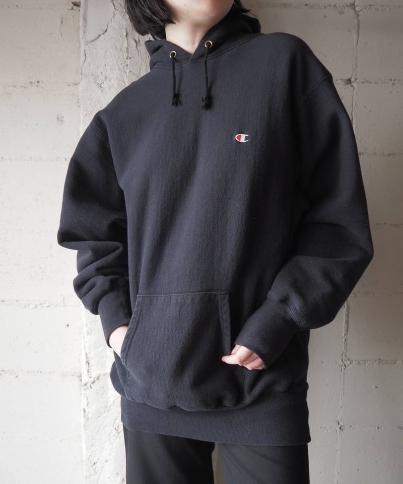 1990's Champion Reverse Weave Hoodie BK | Orfeo