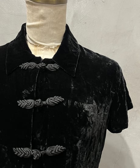 Velour China Shirt BK