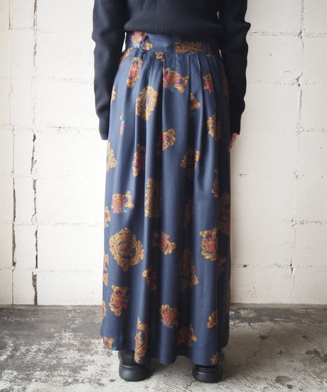 Pattern Flared Skirt NV