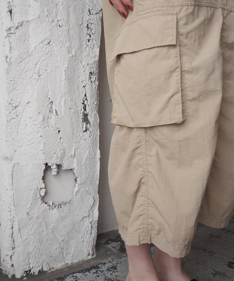Drawstring Design Nylon Skirt BE