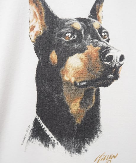 Doberman Print Tee WH