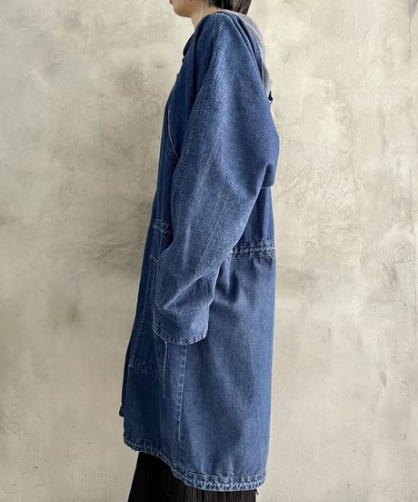 Denim Hooded Coat BL