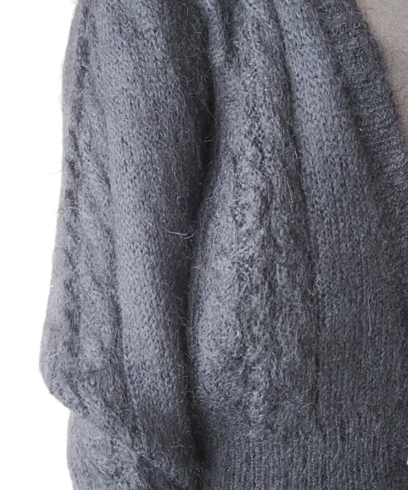 Mohair V Neck Cardigan BK