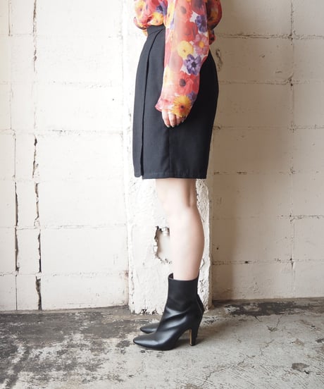 REMAKE Dutch Army Liner Pocket Skirt Shorts BK
