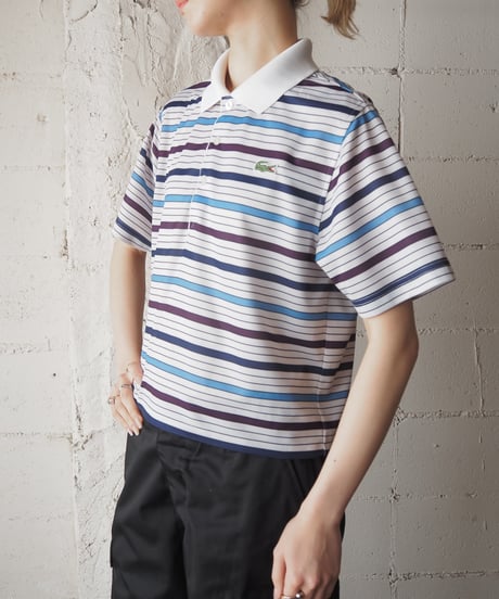Remake LACOSTE Border Short Polo WHBL