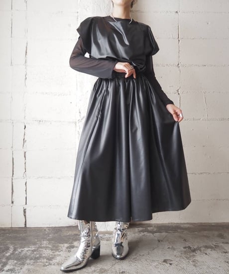 Back Open Design Coating Dress BK