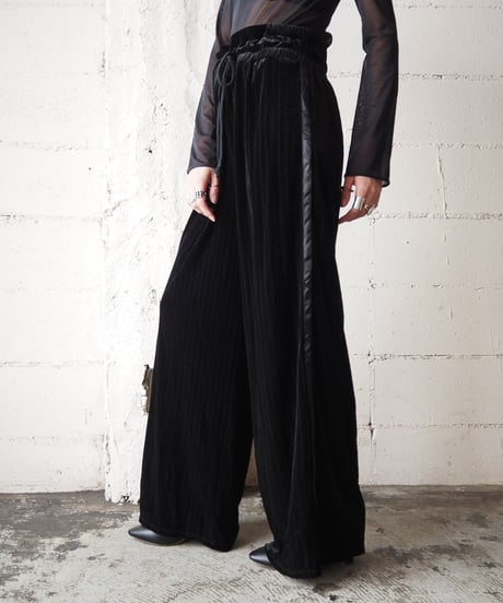 Shadow Stripe Velour Pants BK