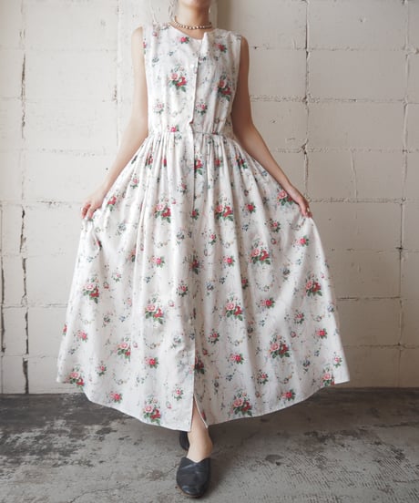 Ralph Lauren COUNTRY Flower Pattern N/S Dress WH