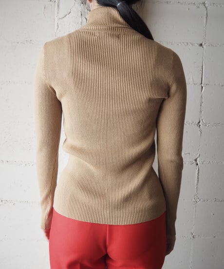 LAUREN Rib Turtle Neck Knit BE
