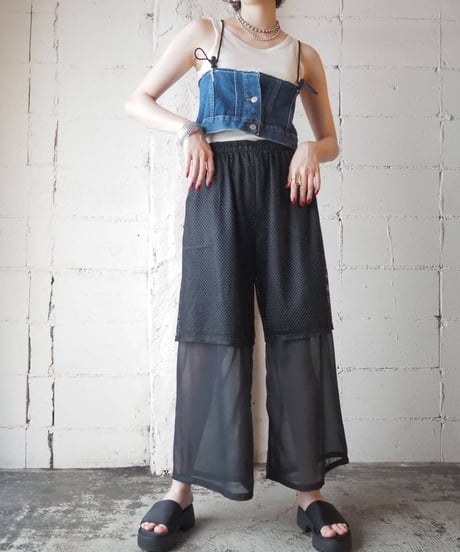 ORFEO Multi Way Denim Bustier BL