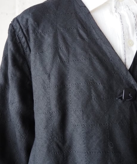 FLAX Reversible Asymmetric Design Jacket BK