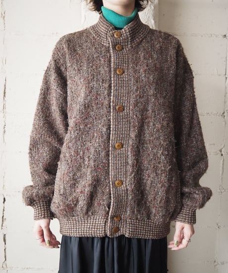 Mix Color Knit Blouson BR