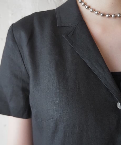 Linen Shirt Dress BK