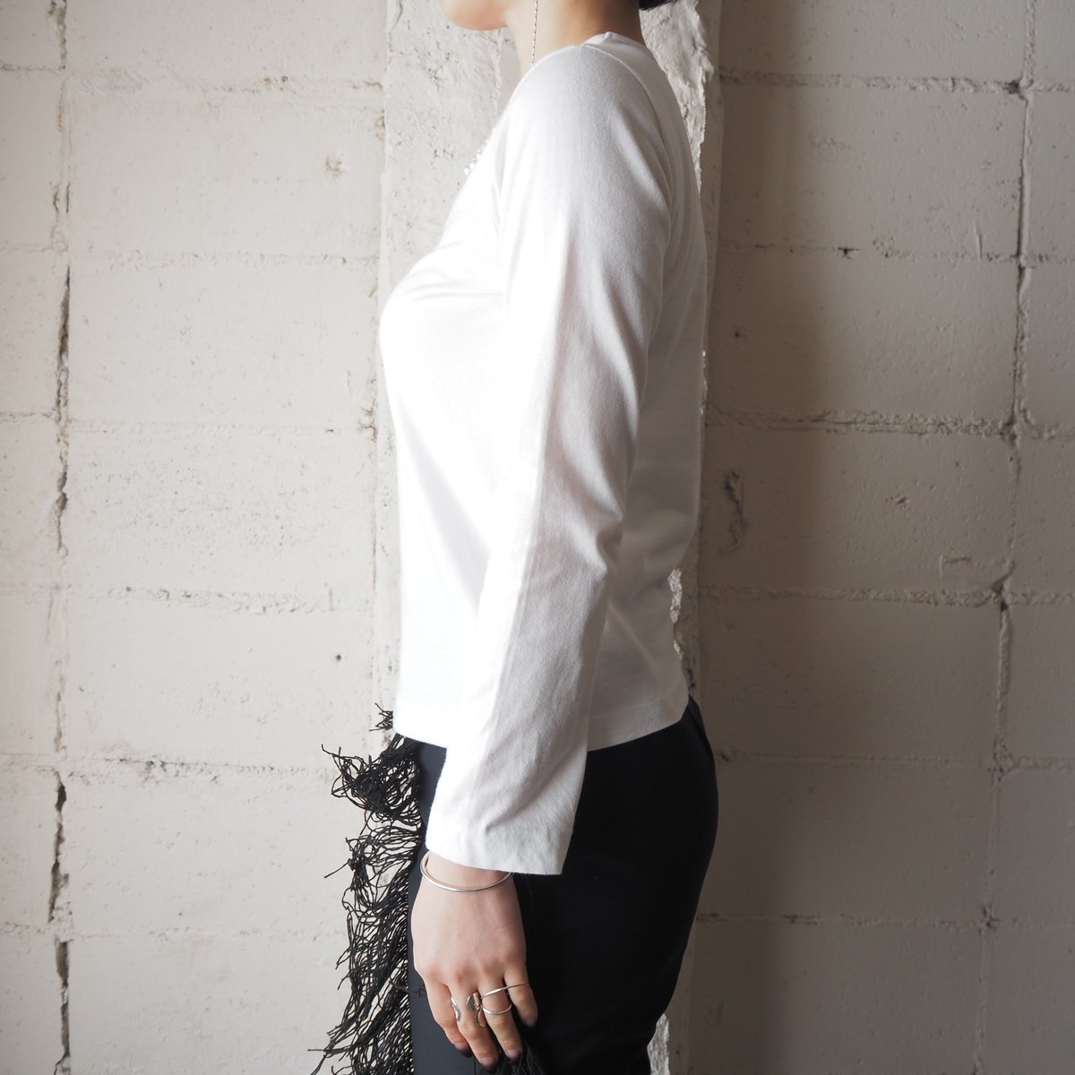 美品　JUPE comme des garçons by JACKIE Tシャツ Comme des Garçons Jupe BY JACKIE Pearl Design T
