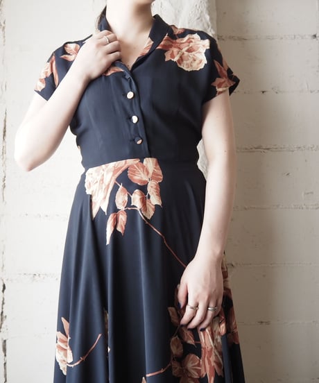 Flower Pattern Dress BK