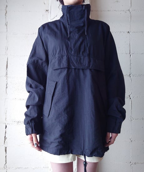 Wide Silhouette Anorak Jacket  BK