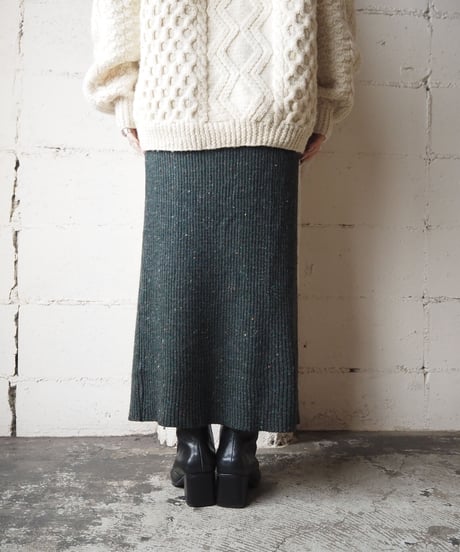 Rib Knit Tight Skirt GN