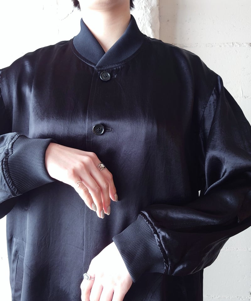 Orfeo ORIGINAL】Satin Blouson Coat | Orfeo