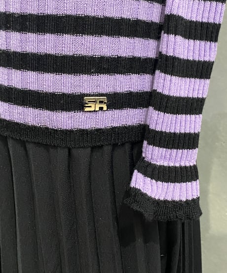 SONIA RYKIEL Border Knit PURBK
