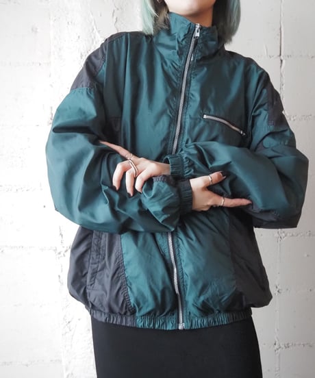 NIKE Bicolor Zip Up Jacket BK GN
