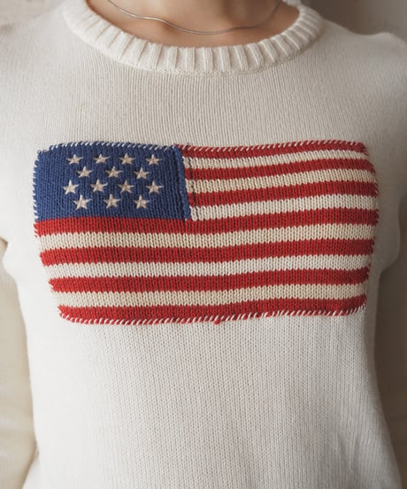 LAUREN Ralph Lauren Stars and Stripes Cotton Sweater IV