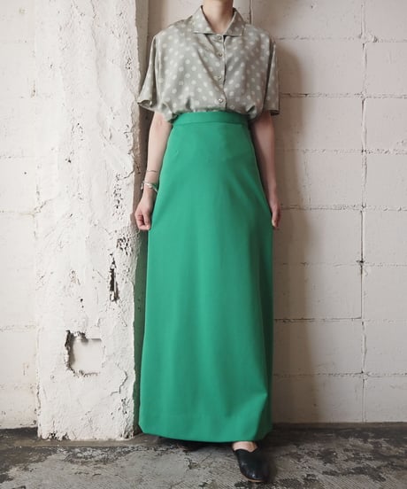 1970's Trapezoid Long Skirt GN