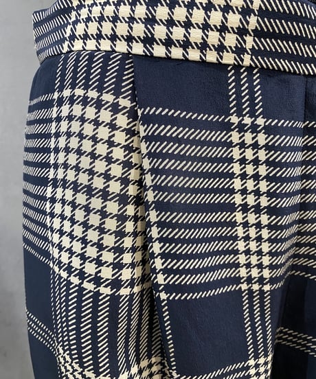Ralph Lauren Check Pattern Tuck Pants BKBE