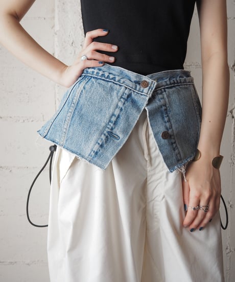 【Orfeo REMAKE】Denim bustier BL