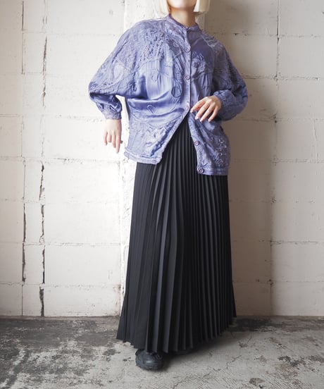 Patchwork Many Material Blouse PUR