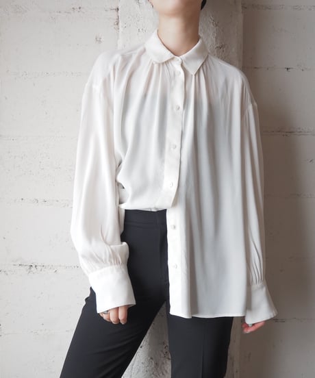 J.CREW Volume Sleeve Rayon Shirt WH