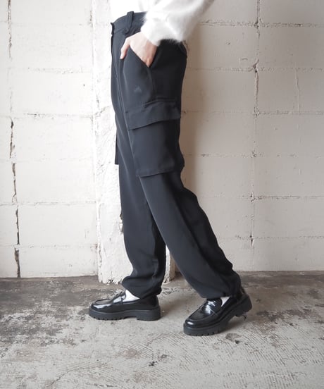 Drawstring Cargo Pants BK