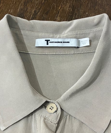 T by ALEXANDER WANG Silk Shirt Dress BE