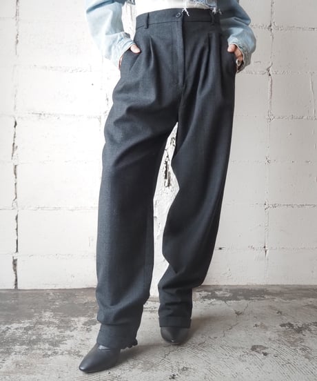 Wool Tuck Pants DGR