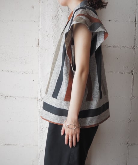 Stripe Tailored Collar Shirt GRORBK