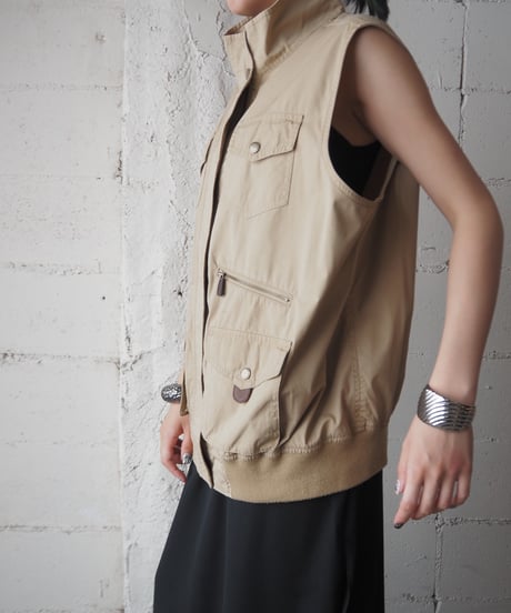 LAUREN Stand Collar Work Vest BE