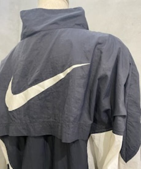NIKE Back Logo Bicolor Nylon Jacket BK